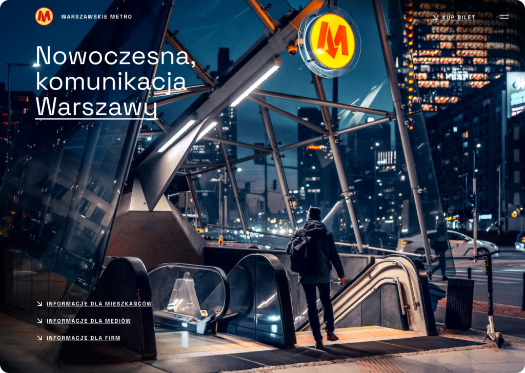 warszawskie metro redesign concept