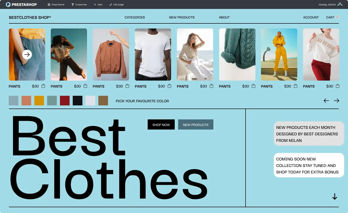 prestashop redesign trabsky